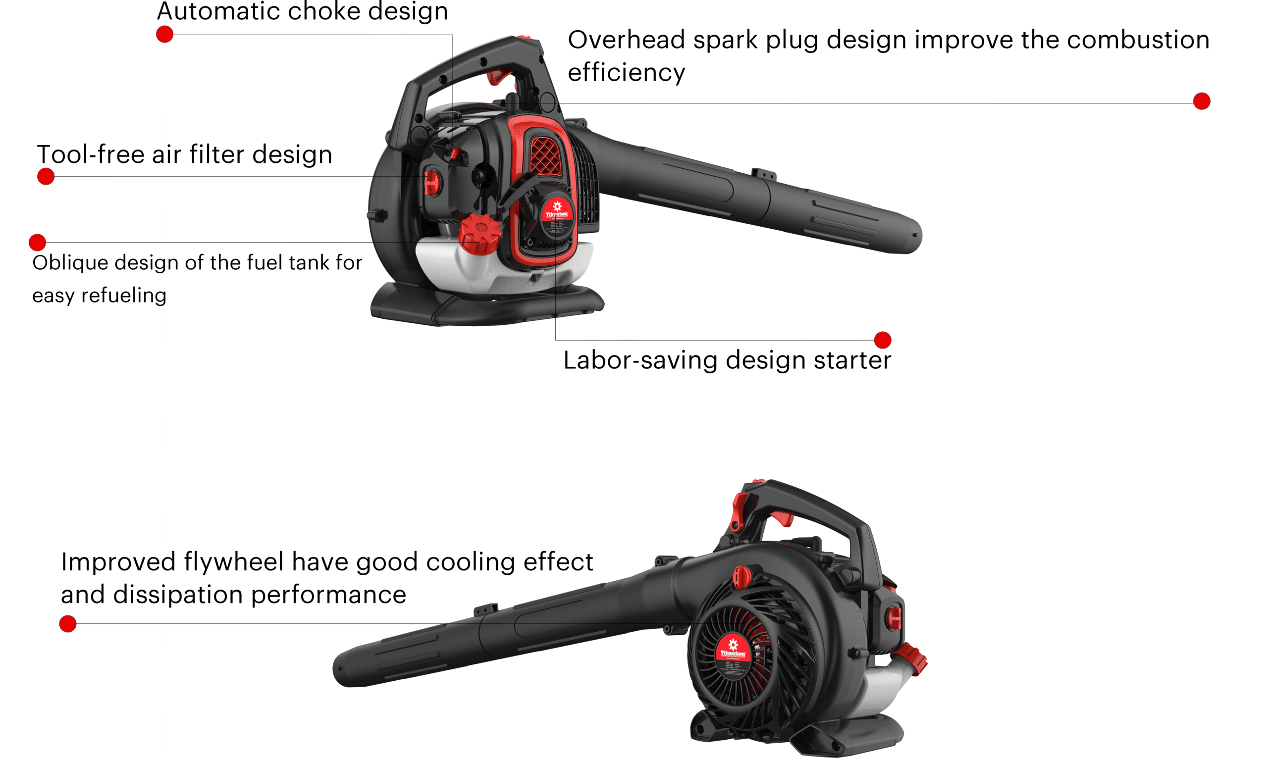 25.4cc New Design 3in1 Blower&Vacuum&Shredder OEM&ODM